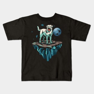 Labrador Dog in space Kids T-Shirt